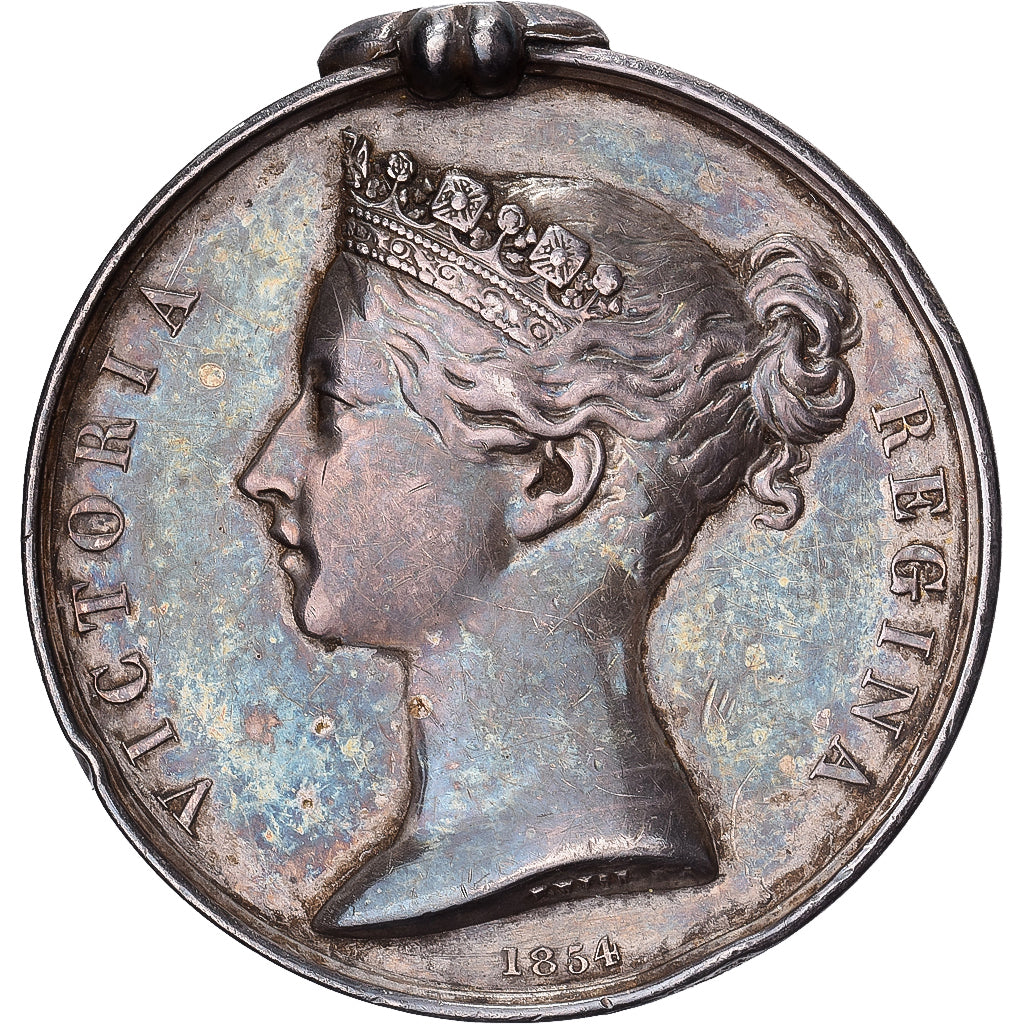 United Kingdom , Guerre de Crimée, Reine Victoria, Médaille, 1854, Très bon