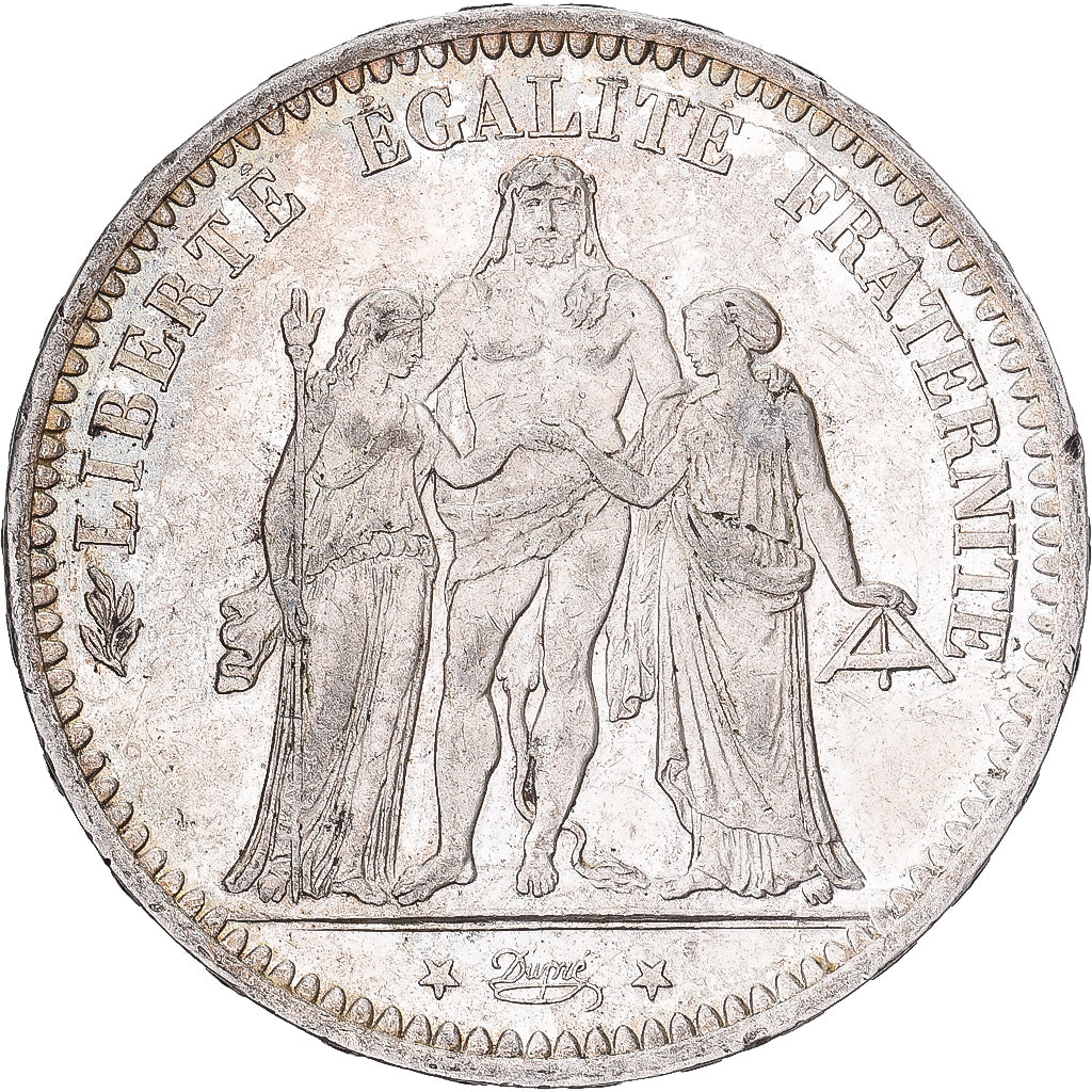 Francia, Hercule, 5 Francs, 1873, Paris, SPL-, Argento, KM:820.1, Gadoury:745