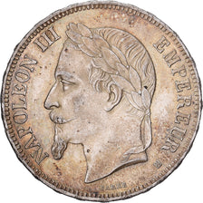 Coin, France, Napoléon III, 5 Francs, 1870, Paris, AU(50-53), Silver