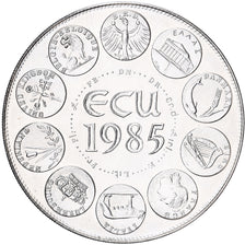 Frankrijk, Medaille, Ecu Europa, Marianne, 1985, Rodier, FDC, Zilver