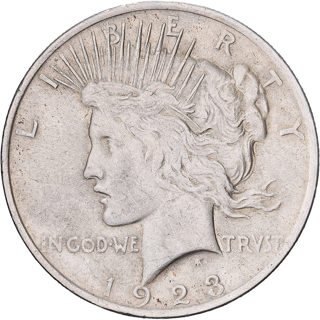 Estados Unidos, Dollar, Peace, 1923, Philadelphia, Plata, MBC, KM:150