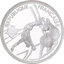 France, 100 Francs, 1992 Olympics, Albertville, Free-style Skiing, 1990, Paris