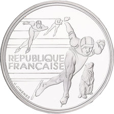 France, 100 Francs, 1992 Olympics, Albertville, Speed Skating, 1990, MDP