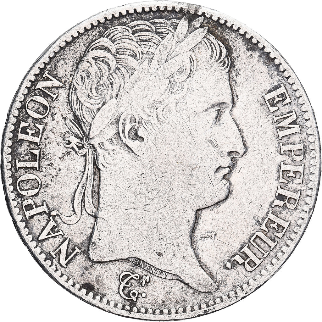 France, Napoleon I, 5 Francs, 1810, Paris, Silver, VF(30-35), Gadoury:584