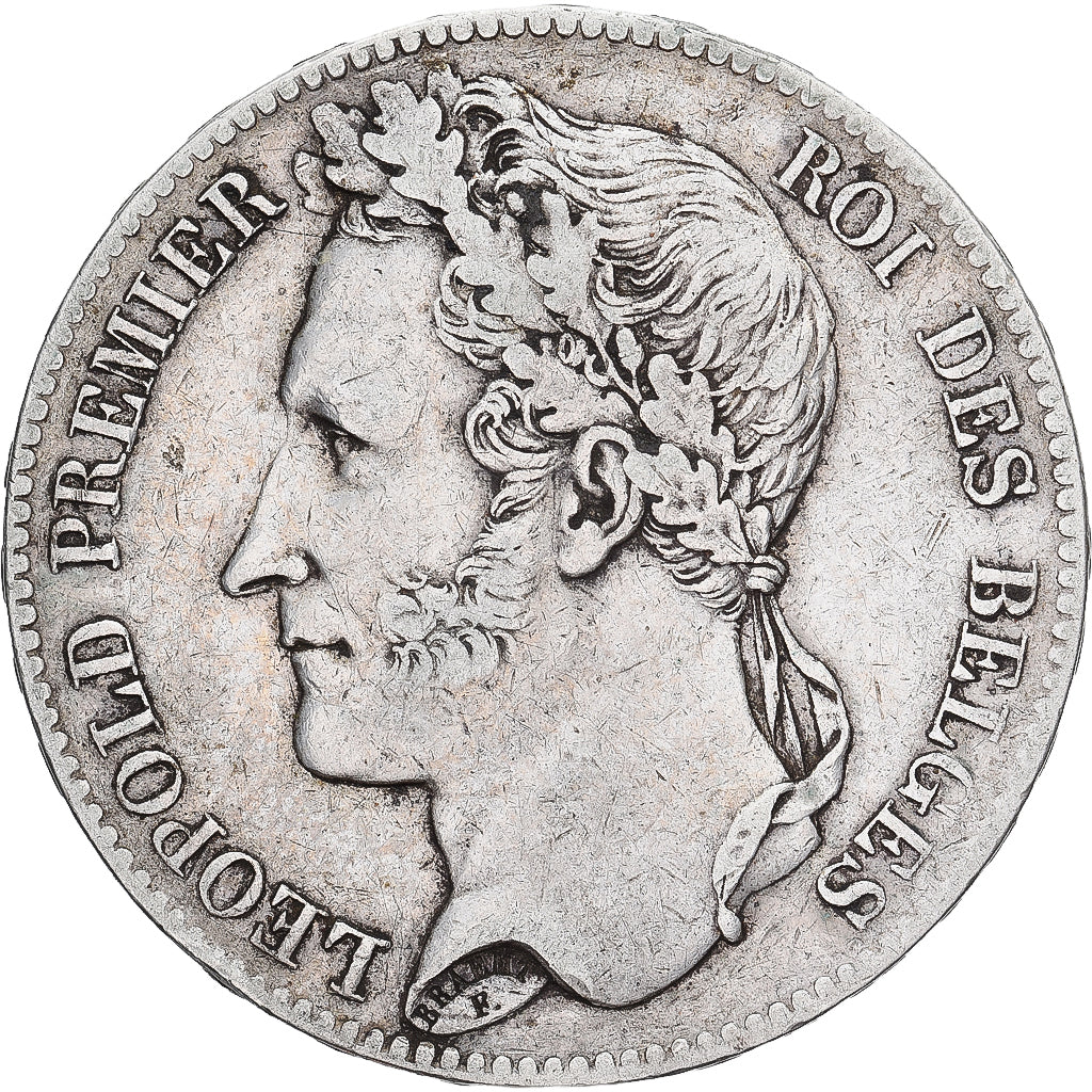 Coin, Belgium, Leopold I, 5 Francs, 5 Frank, 1847, Brussels, VF(30-35), Silver