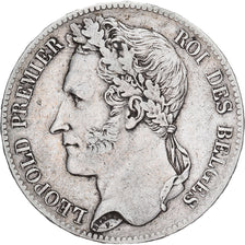 Coin, Belgium, Leopold I, 5 Francs, 5 Frank, 1847, Brussels, VF(30-35), Silver