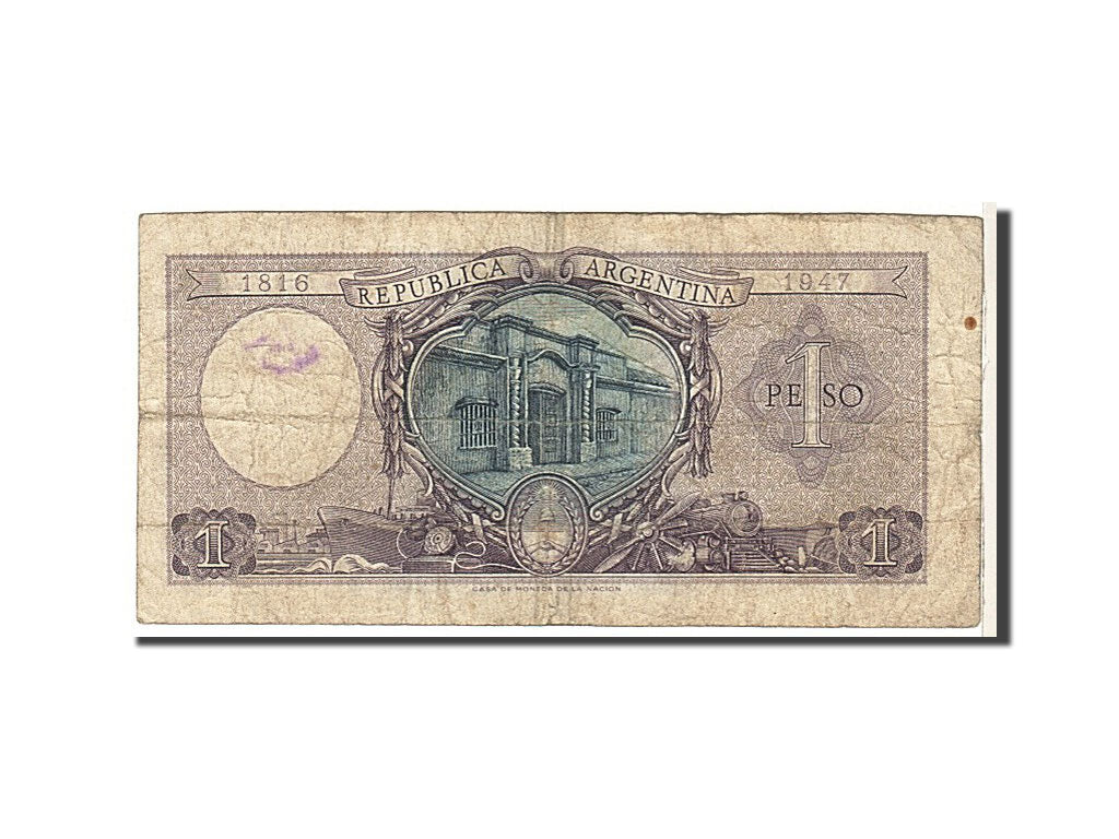 Banknote, Argentina, 1 Peso, 1956, KM:263a, VF(20-25)
