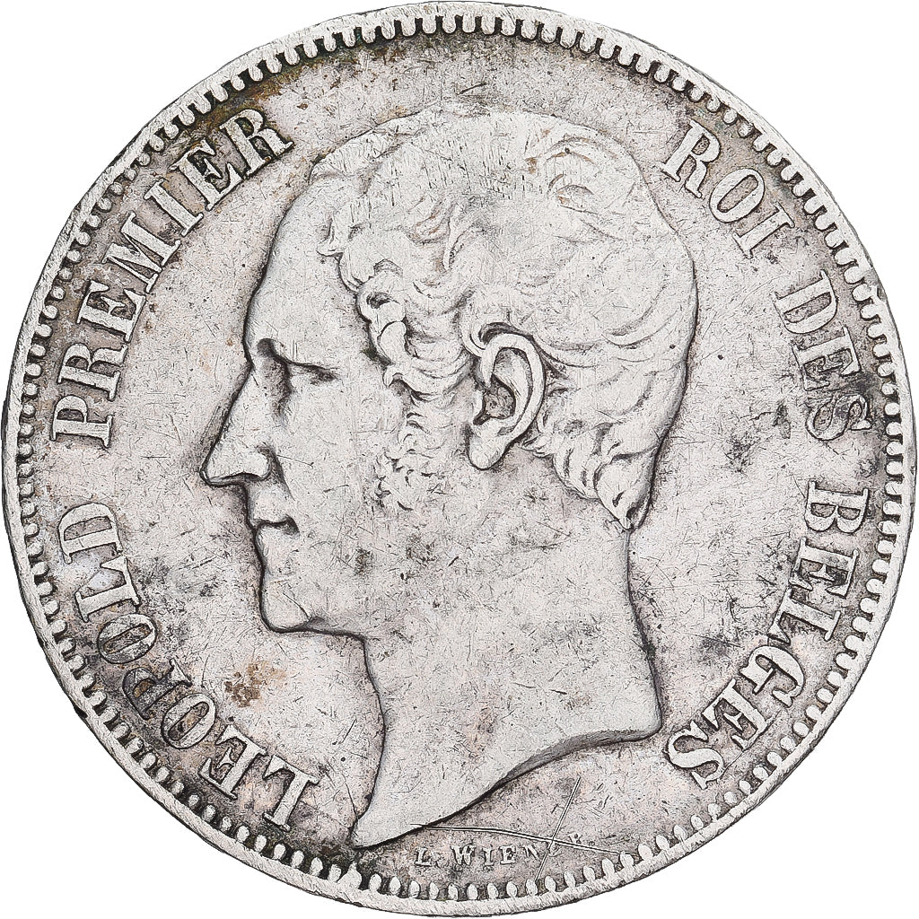 Belgium, Leopold I, 5 Francs, 1849, Brussels, Silver, VF(30-35), KM:17
