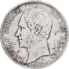 Belgium, Leopold I, 5 Francs, 1849, Brussels, Silver, VF(30-35), KM:17