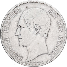 Belgium, Leopold I, 5 Francs, 5 Frank, 1853, Silver, VF(30-35), KM:17