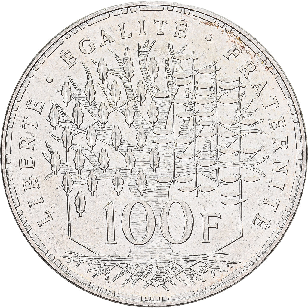 Frankreich, 100 Francs, Panthéon, 1995, MDP, Silber, UNZ, Gadoury:898