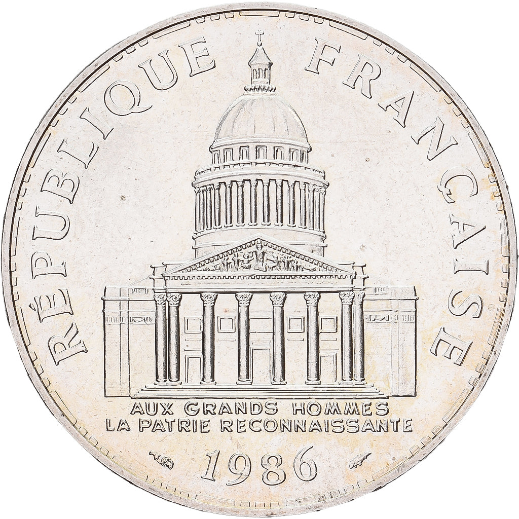 France, 100 Francs, Panthéon, 1986, Monnaie de Paris, Silver, MS(65-70)