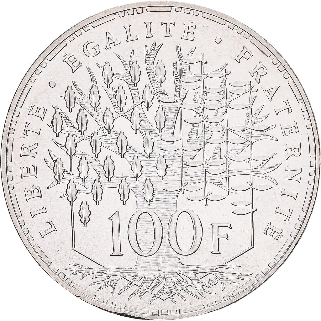 France, 100 Francs, Panthéon, 1986, Monnaie de Paris, Silver, MS(65-70)
