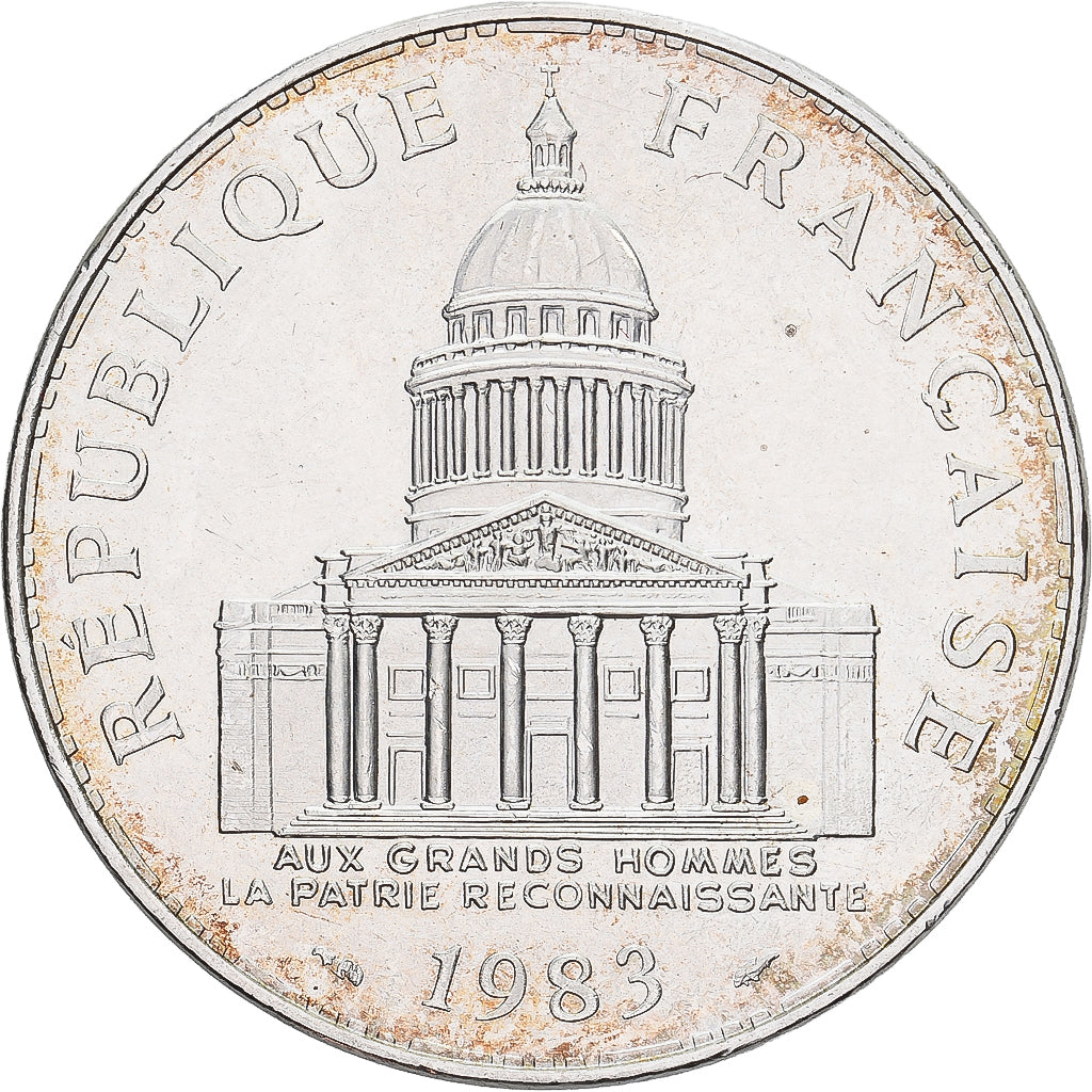 Francia, 100 Francs, Panthéon, 1983, Monnaie de Paris, Plata, PCGS, MS67