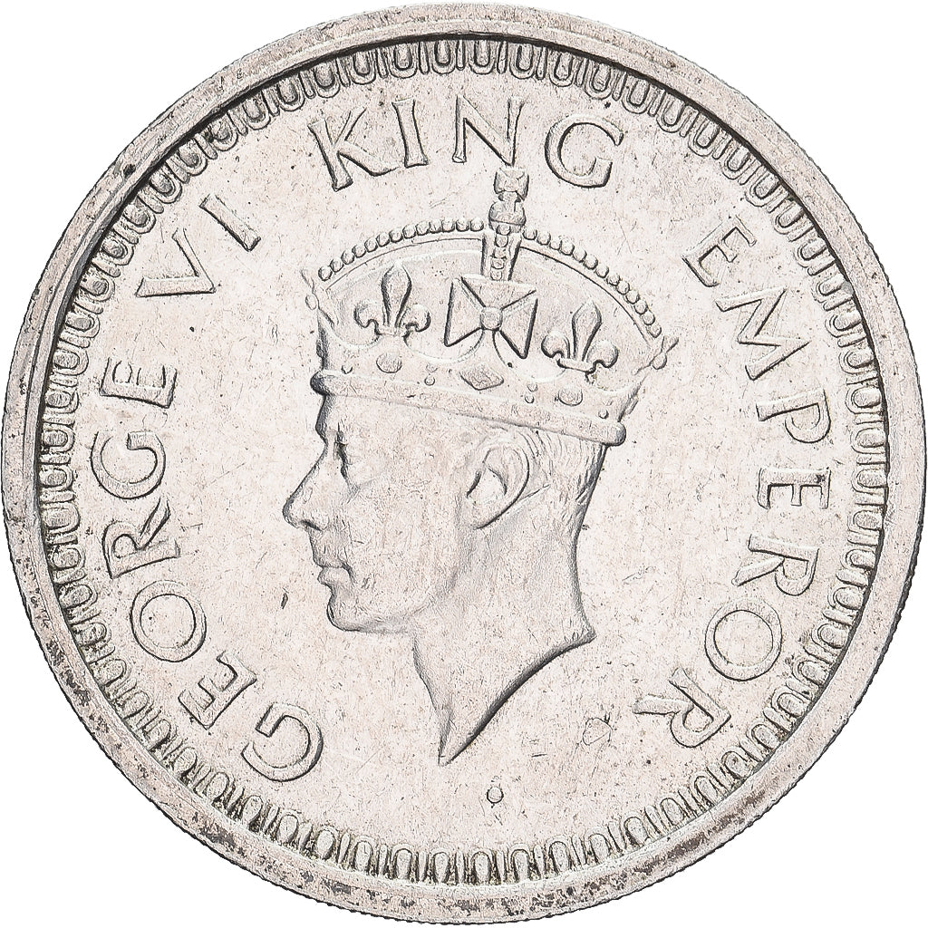 Índia-Britânica, George VI, Rupee, 1945, Prata, AU(55-58), KM:557.1