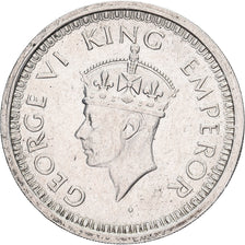 British India, George VI, Rupee, 1945, Silver, AU(55-58), KM:557.1