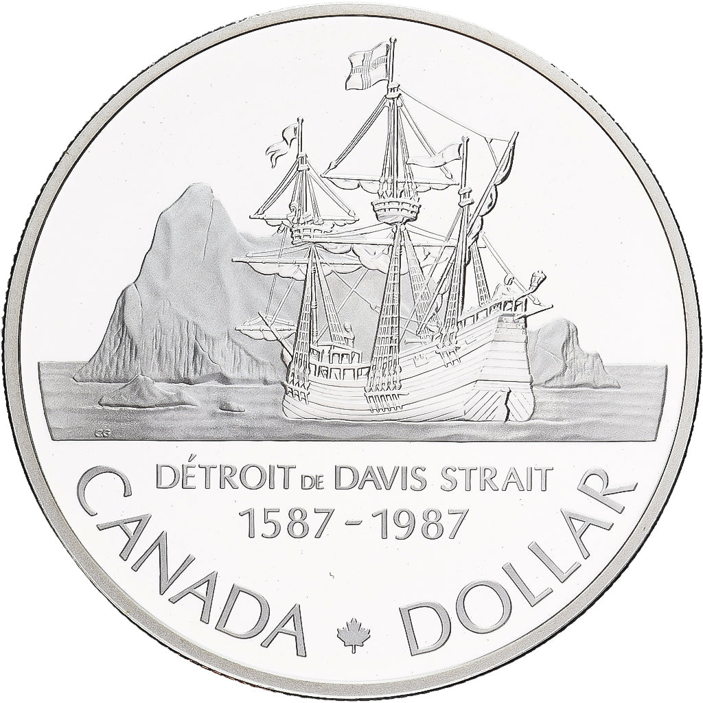 Canada, Elizabeth II, Dollar, 1987, Ottawa, BE, Argent, FDC, KM:154
