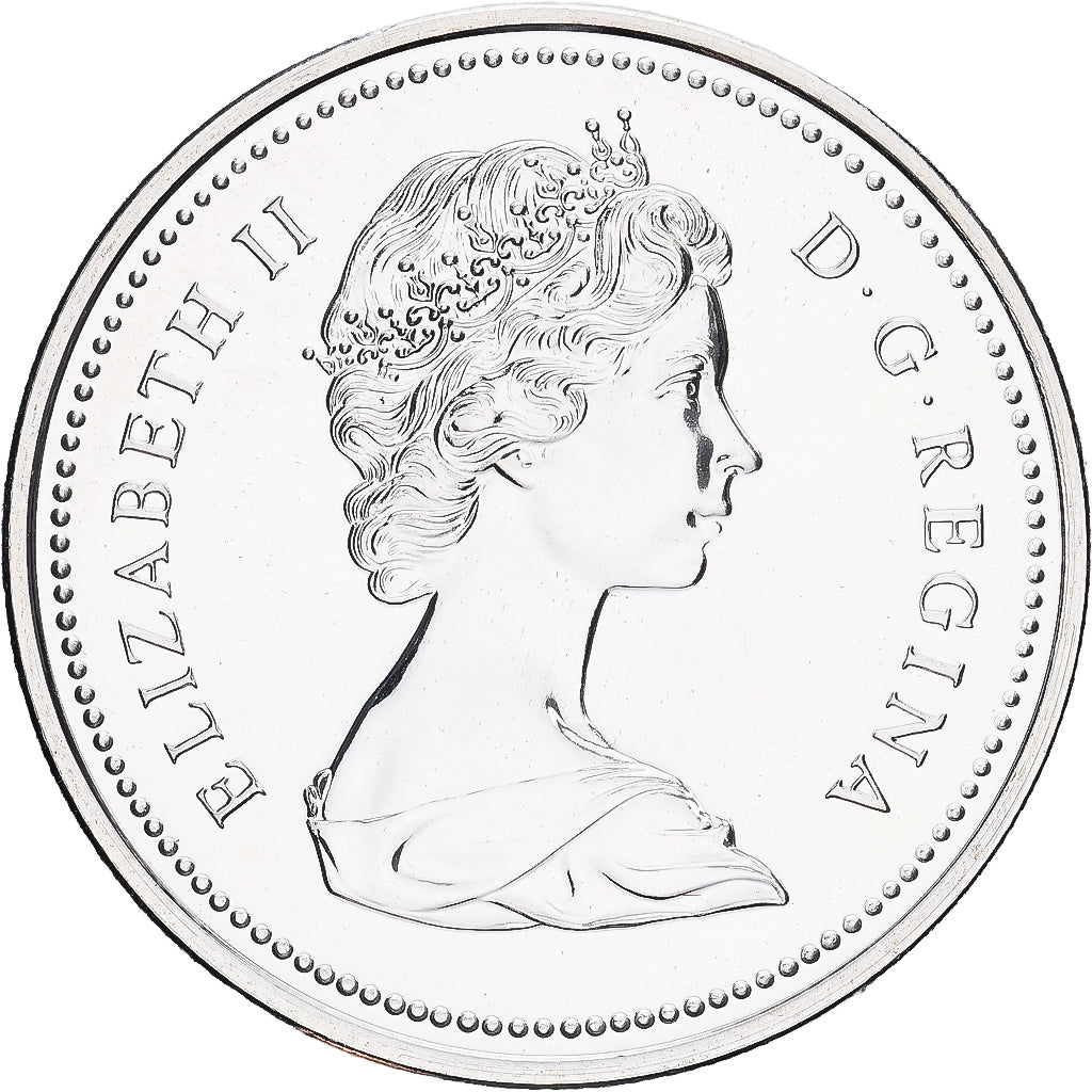 Canadá, Elizabeth II, Dollar, 1976, Royal Canadian Mint, BE, Prata, MS(63)