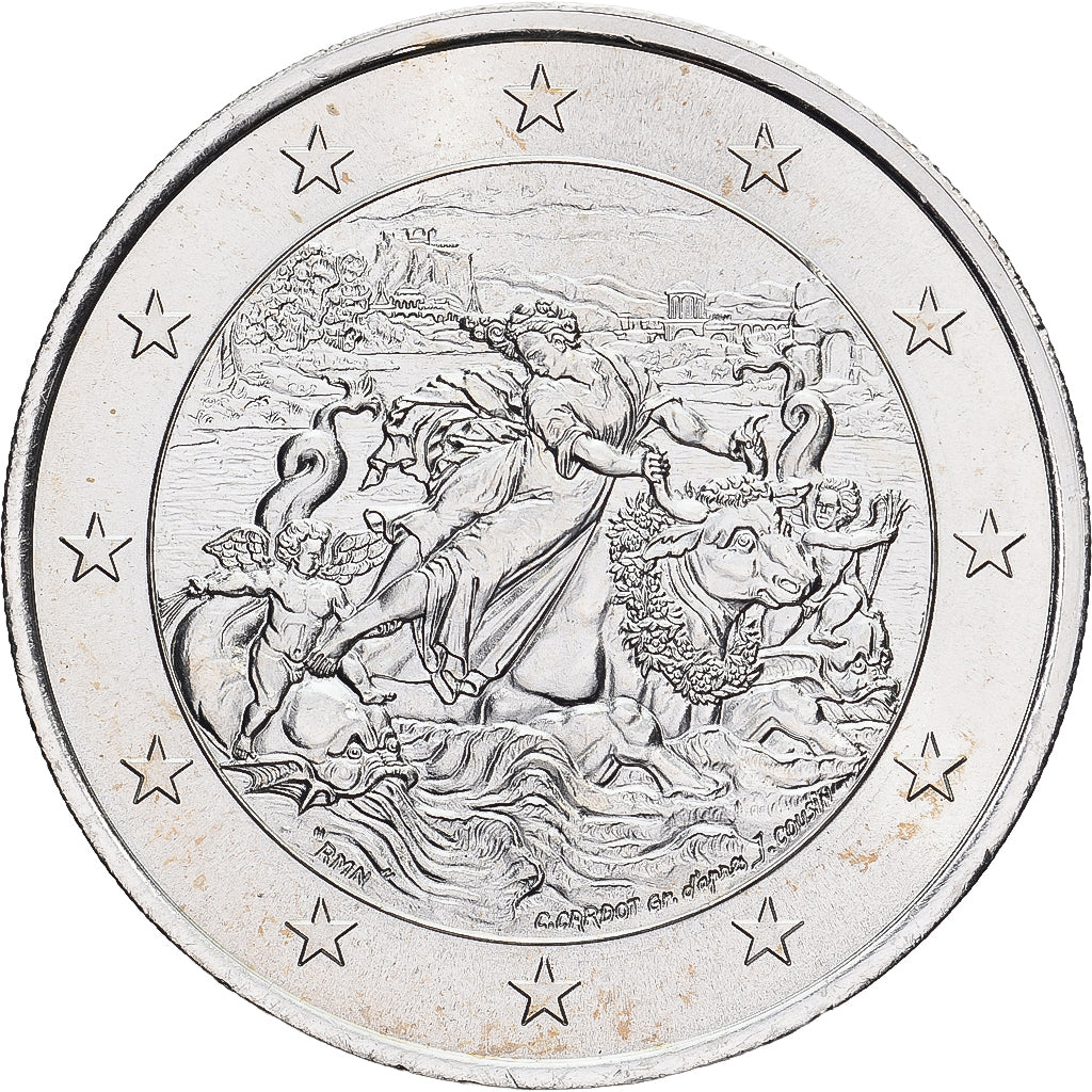 França, Medal, 30 Euro, Centres Leclerc, Indústria e comércio, 1996, MS(63)