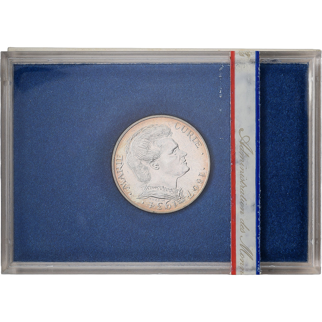 France, 100 Francs, Marie Curie, 1984, Paris, Silver, MS(65-70), KM:955