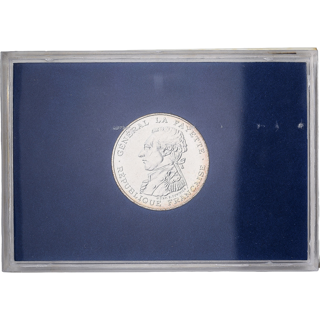 France, 100 Francs, La Fayette, 1987, Monnaie de Paris, BU, Silver, MS(65-70)