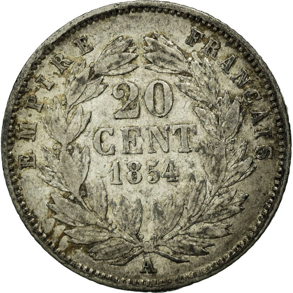 Coin, France, Napoleon III, Napoléon III, 20 Centimes, 1854, Paris, EF(40-45)