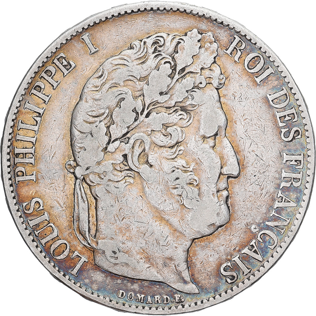 Moneta, Francja, Louis-Philippe, 5 Francs, 1847, Strasbourg, EF(40-45), Srebro