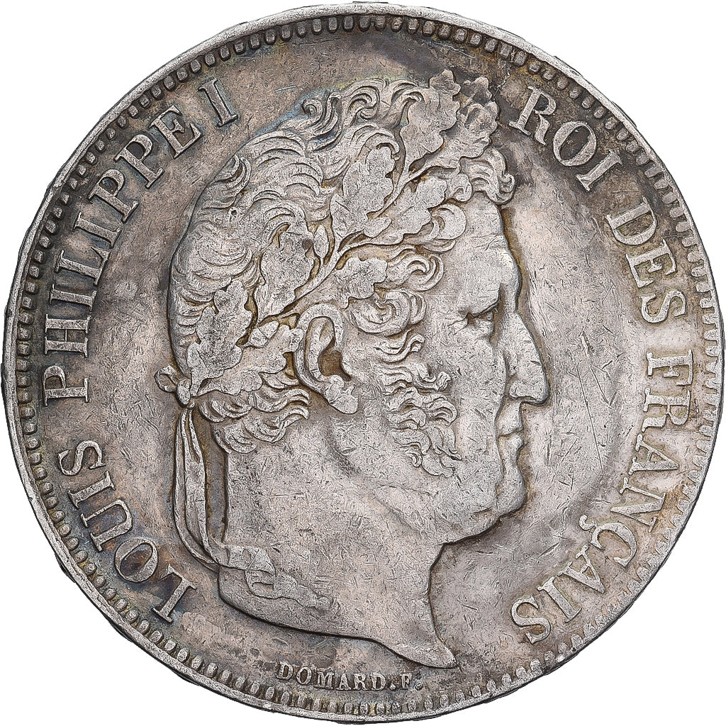 France, 5 Francs, Louis-Philippe, 1838, Lyon, Silver, VF(30-35), Gadoury:678