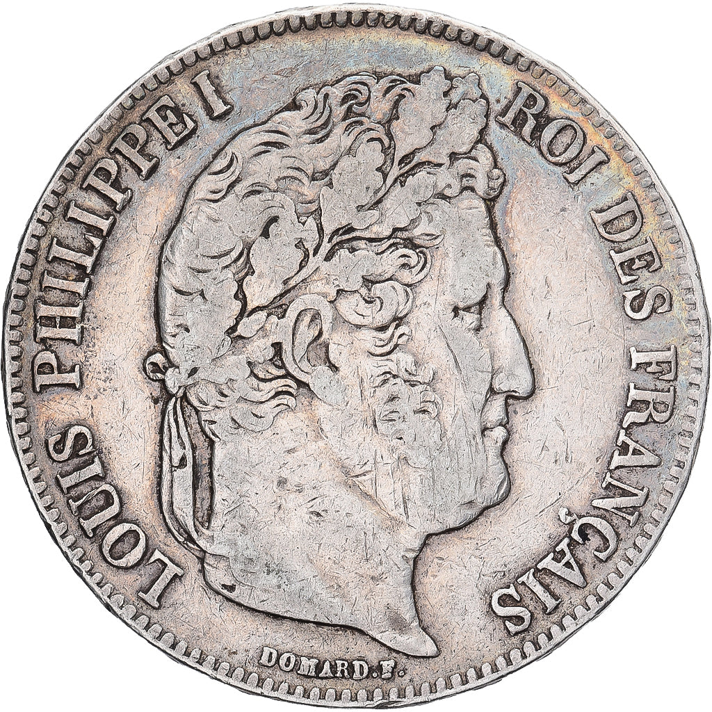 Francja, 5 Francs, Louis-Philippe, 1835, Lyon, Srebro, VF(30-35), Gadoury:678