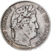 France, Louis-Philippe, 5 Francs, 1845, Bordeaux, VF(30-35), Silver, KM:749.7