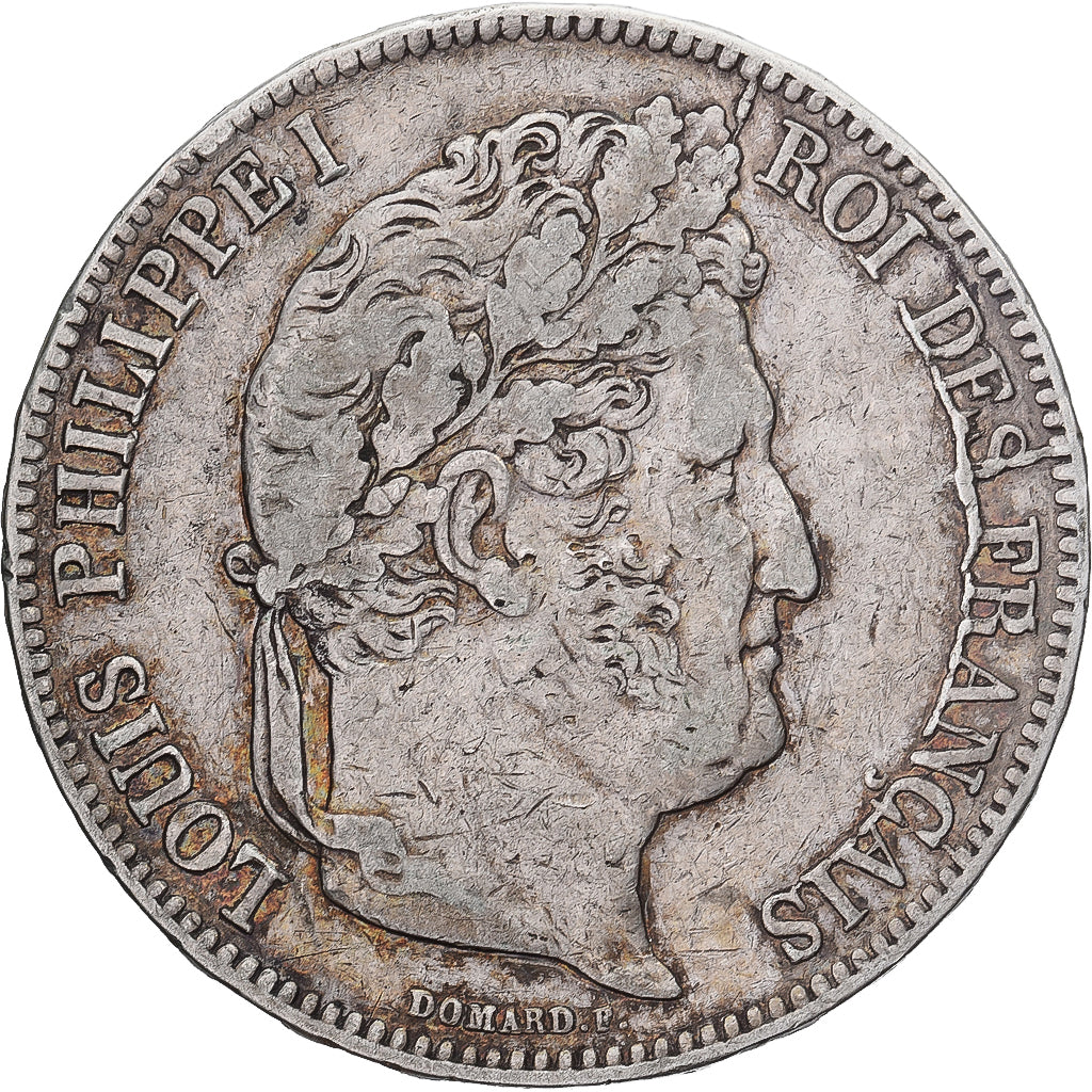 Moneta, Francja, Louis-Philippe, 5 Francs, 1838, Marseille, VF(30-35), Srebro
