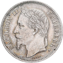 Francia, Napoleon III, 1 Franc, 1868, Paris, Plata, MBC, Gadoury:463