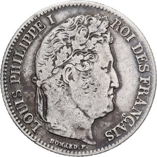 France, Franc, Louis-Philippe, 1839, Paris, Silver, VF(20-25), KM:743.1