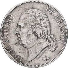 Moneta, Francia, Louis XVIII, 5 Francs, 1817, Lille, BB, Argento, KM:711.13