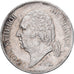 Moeda, França, Louis XVIII, Louis XVIII, 5 Francs, 1824, Paris, EF(40-45)