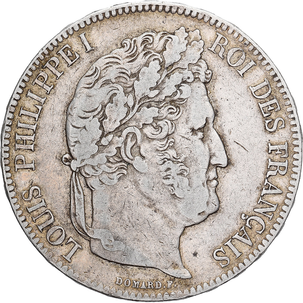 France, Louis-Philippe, 5 Francs, 1841, Paris, Silver, VF(30-35), Gadoury:678