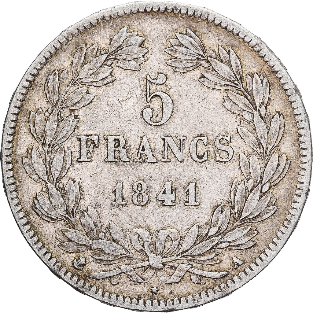 France, Louis-Philippe, 5 Francs, 1841, Paris, Silver, VF(30-35), Gadoury:678