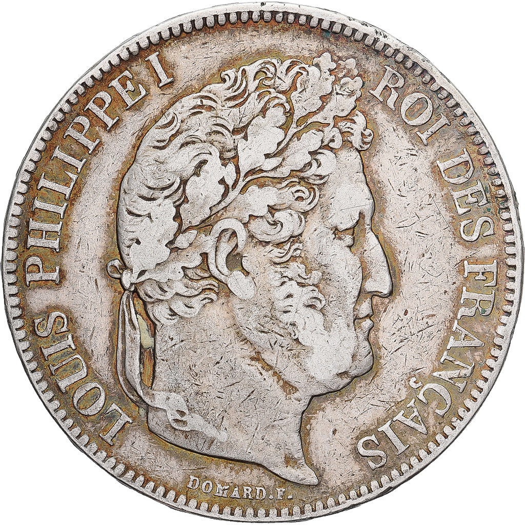 Moneta, Francja, Louis-Philippe, 5 Francs, 1833, Strasbourg, VF(20-25), Srebro