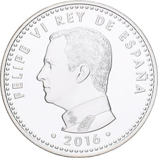 Hiszpania, 10 Euro, 300 ans de la Poste, 2016, MS(63), Srebro