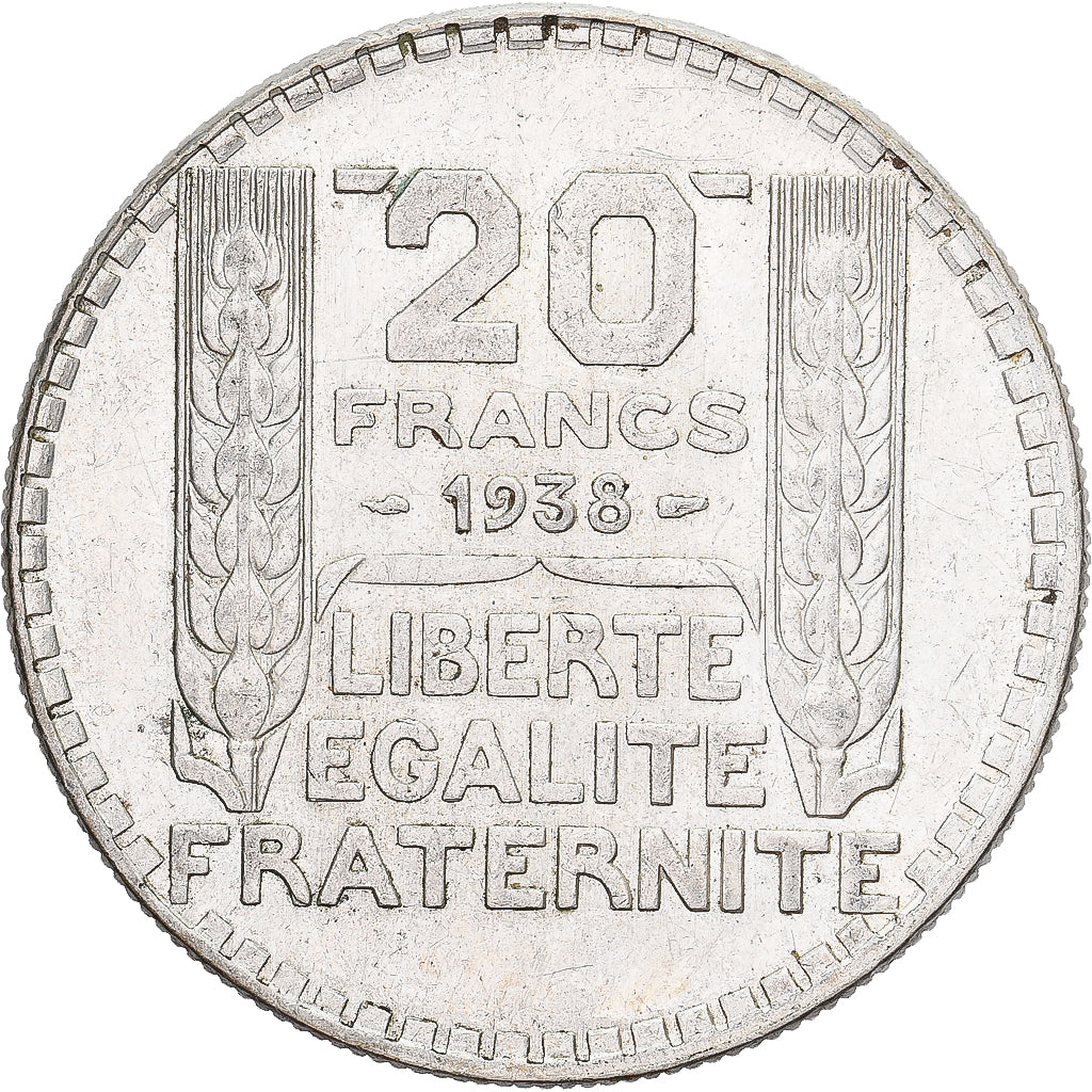 Monnaie, France, Turin, 20 Francs, 1938, Paris, SUP, Argent, KM:879, Gadoury:852
