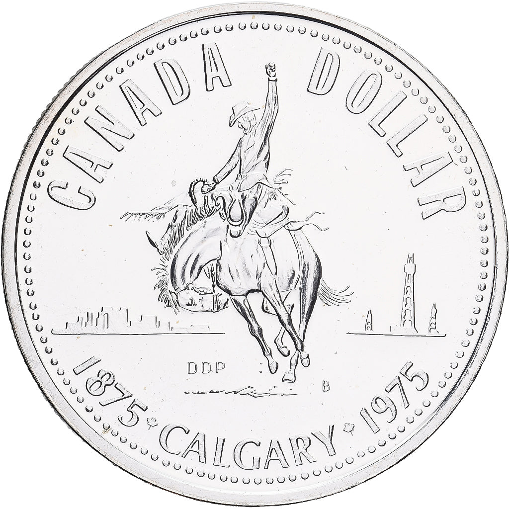 Canadá, Elizabeth II, Dollar, 1975, Royal Canadian Mint, Plata, EBC+, KM:97