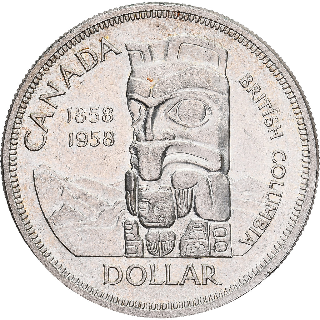 Monnaie, Canada, Elizabeth II, Dollar, 1958, Royal Canadian Mint, Ottawa, TTB+