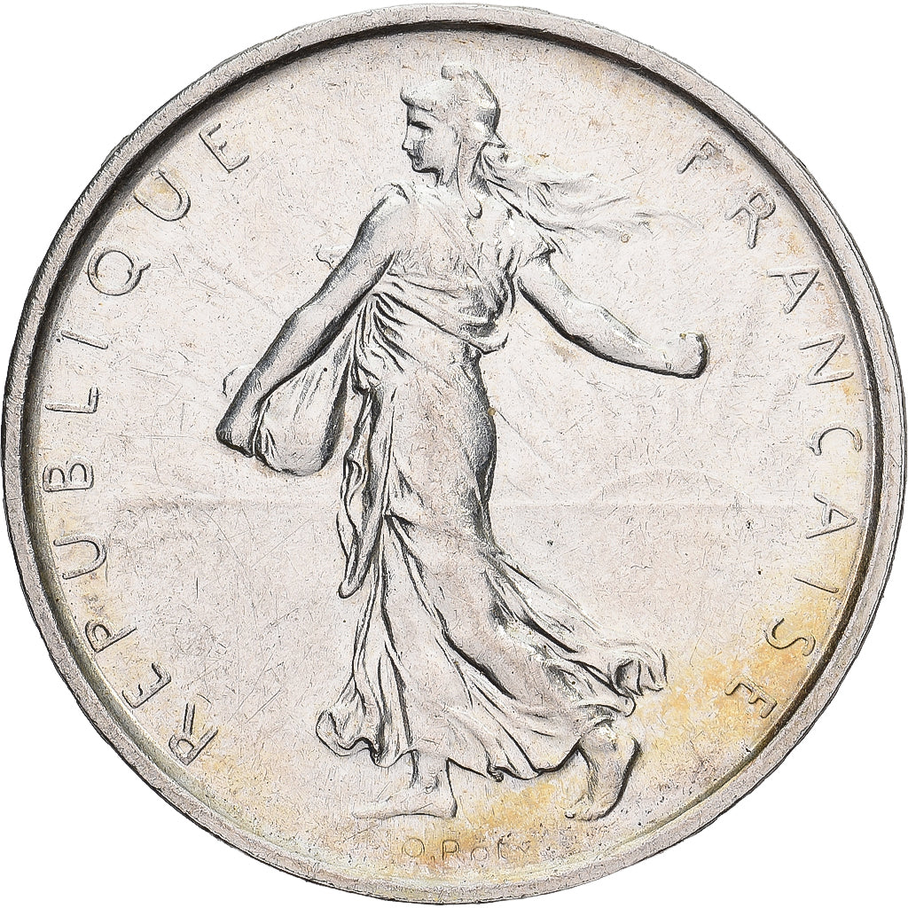 France, Semeuse, 5 Francs, 1969, Paris, MS(60-62), Silver, KM:926, Gadoury:770