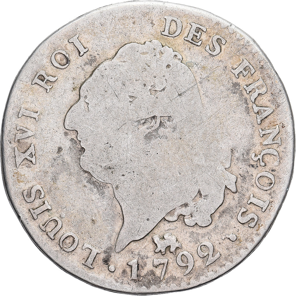 Moneta, Francja, Louis XVI, 30 sols françois, 30 Sols, 1792, Paris, F(12-15)