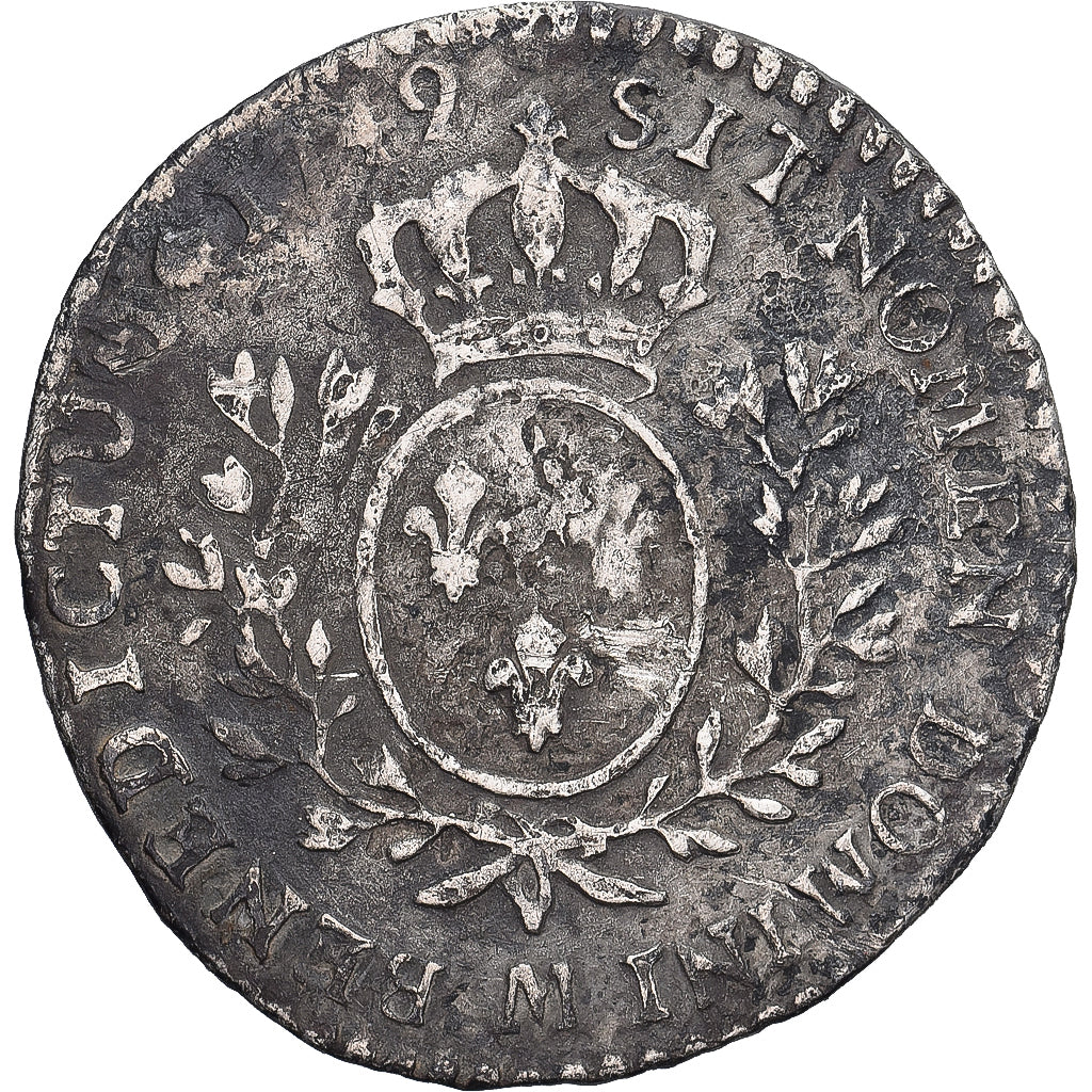 France, Louis XV, 1/10 Écu au bandeau, 1749, Toulouse, Silver, VF(30-35)
