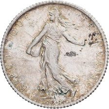 Monnaie, France, Semeuse, Franc, 1902, Paris, TB+, Argent, Gadoury:467, KM:844.1