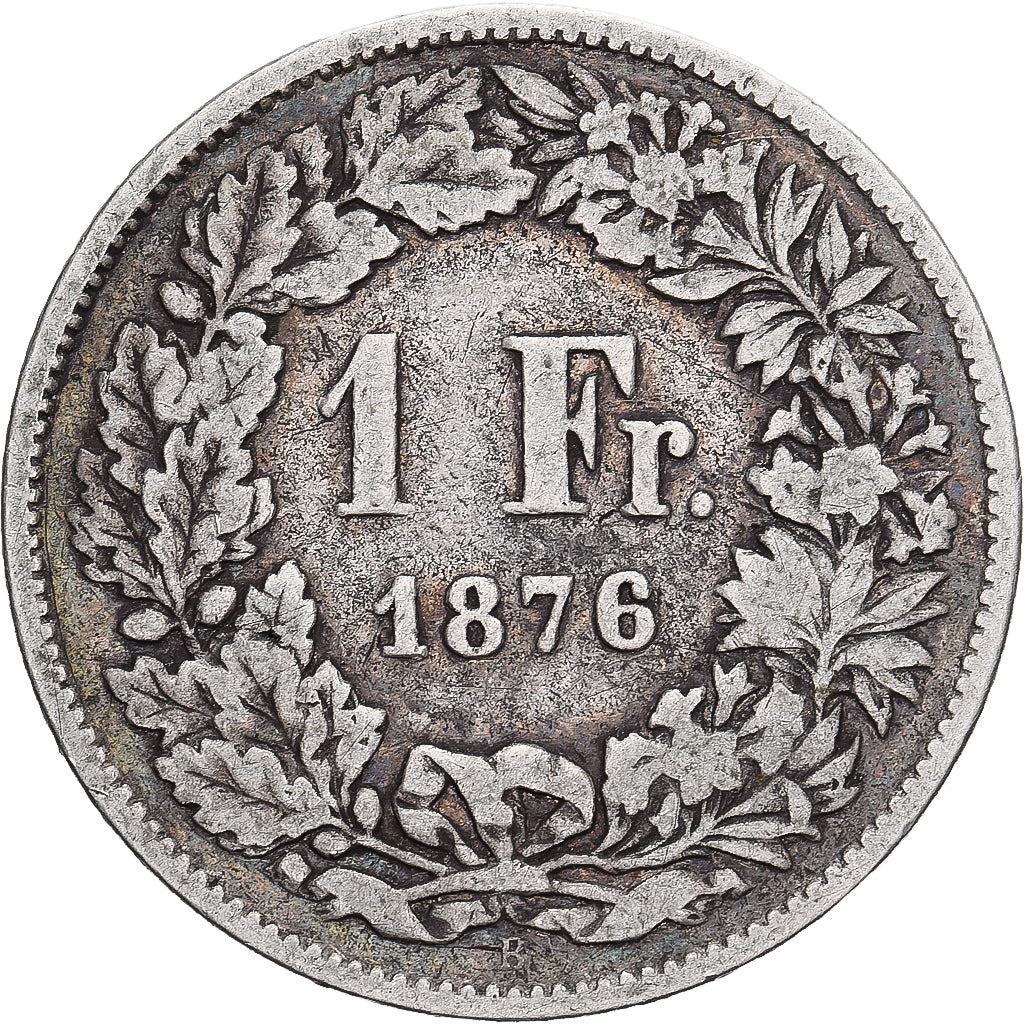 Suisse, Franc, 1876, Bern, Argent, TB+, KM:24