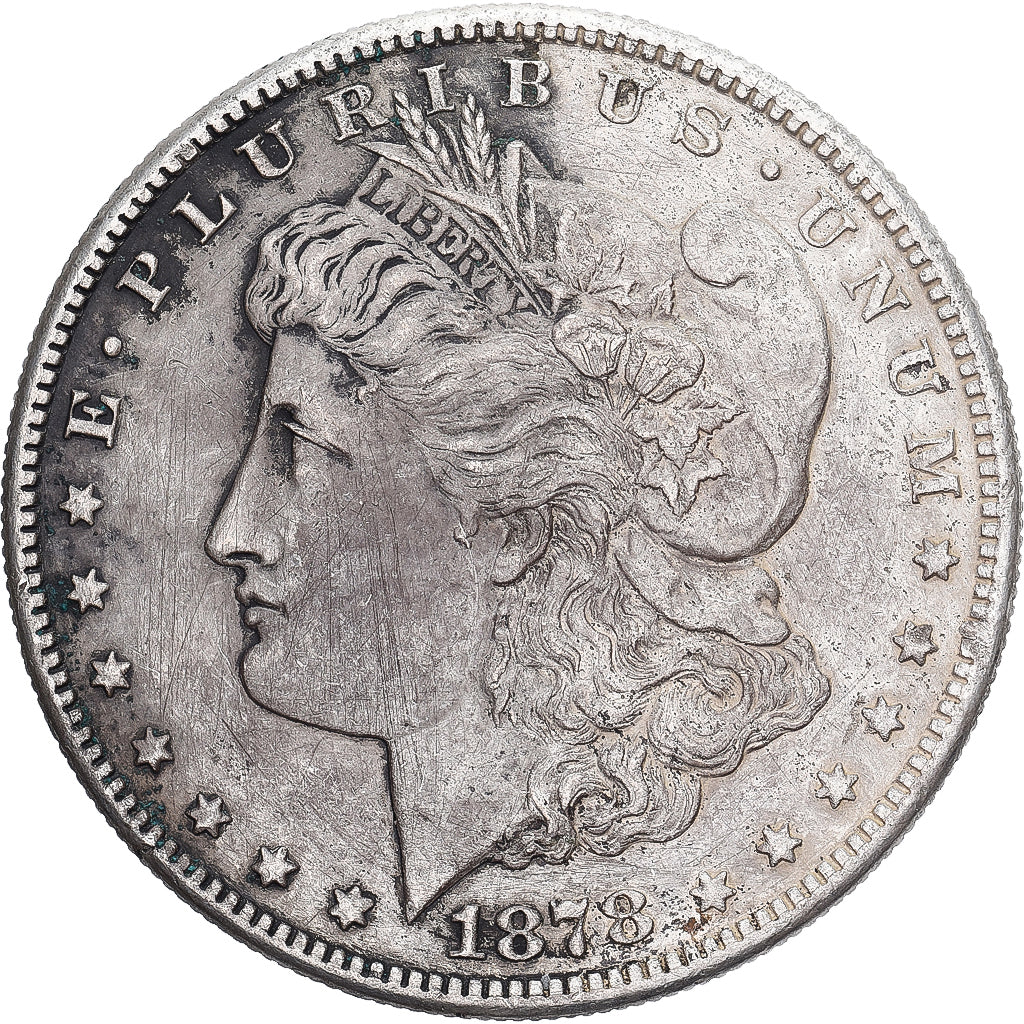 États-Unis, Dollar, Morgan, 1878, San Francisco, Argent, TTB, KM:110