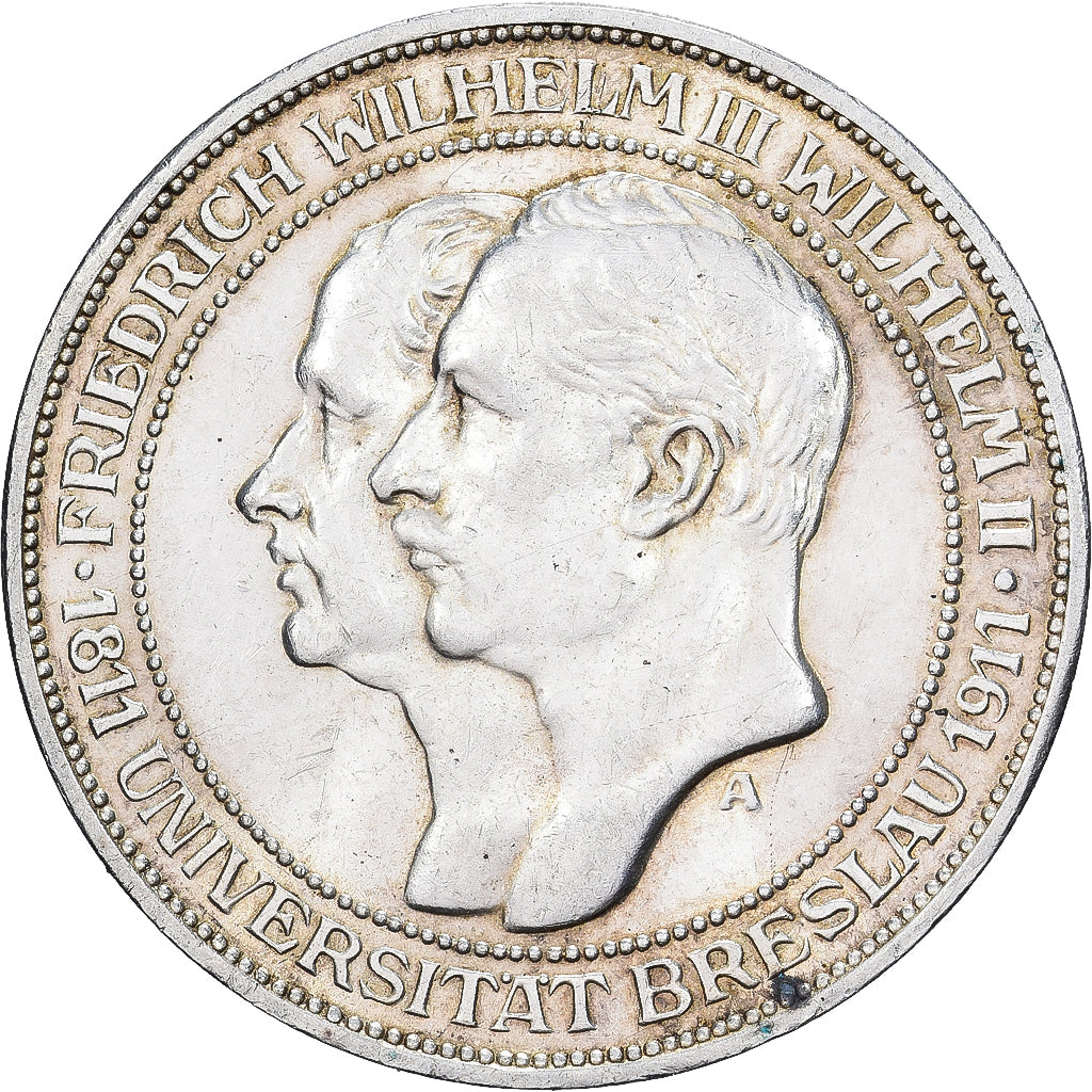 Moneta, Landy niemieckie, PRUSSIA, Wilhelm II, 3 Mark, 1911, Berlin, MS(60-62)