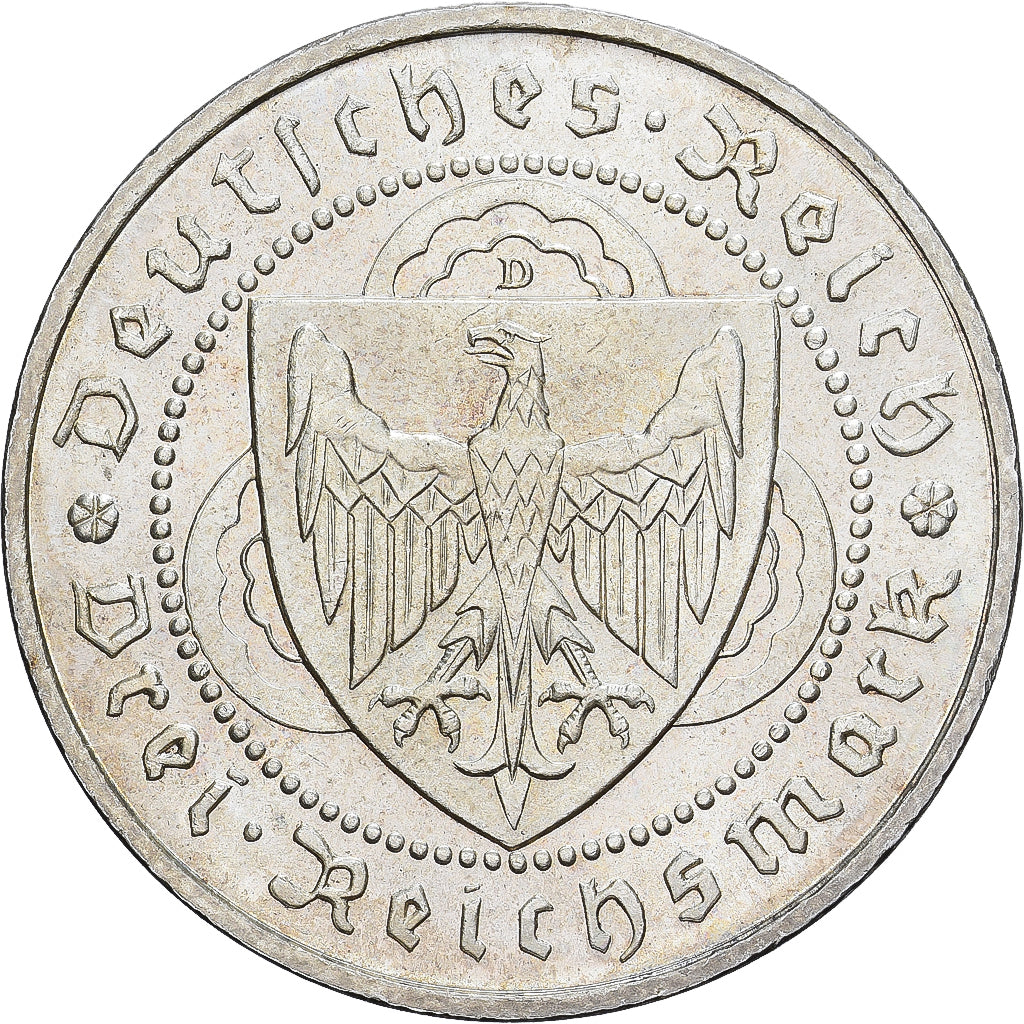 GERMANIA, REPUBBLICA DI WEIMAR, 3 Mark, Walther von der Vogelweide, 1930